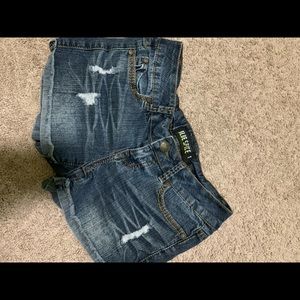 Denim shorts
